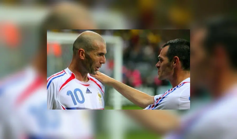 Willy Sagnol y Zidane.