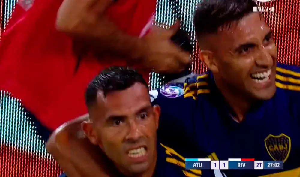 Carlos Tevez marcó un golazo y le está dando el título de la Superliga Argentina a Boca Juniors. | Foto: Fox Sports