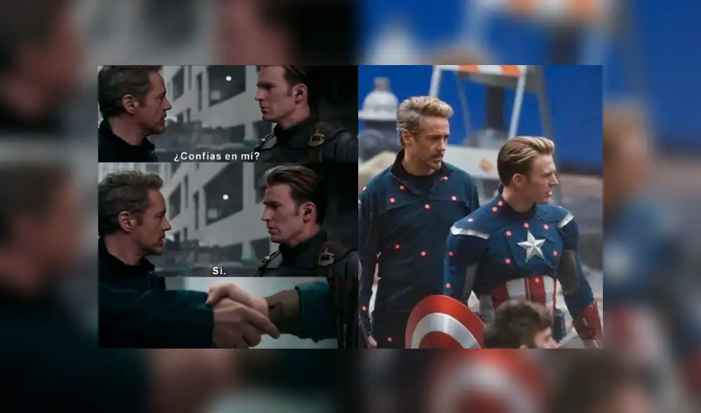 Avengers Endgame: ¿Iron Man se encontró con el Capitán América del pasado?