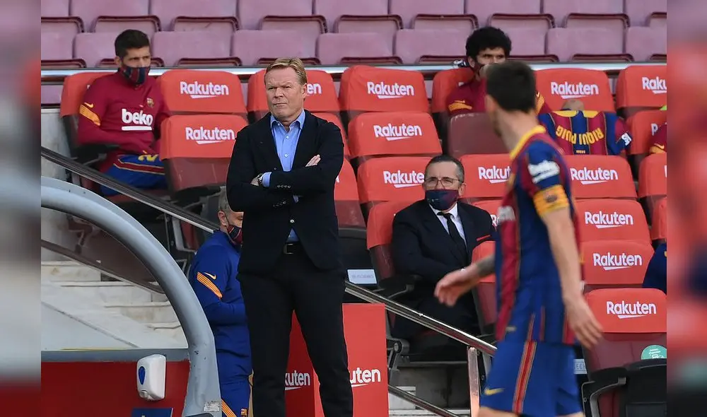 Ronald Koeman asegura tener buena relación con Messi. Foto: AFP