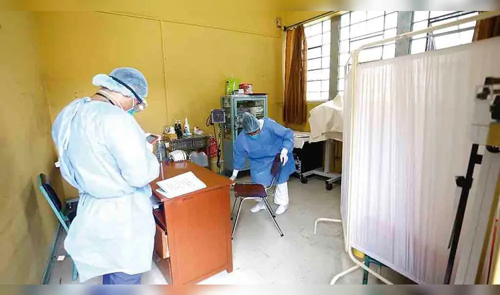 al tope. Camas de hospitales Covid-19 estan a punto de ser rebazadas en Arequipa.