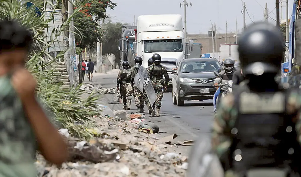 panamericana policía paro agrario foto jorge cerdán