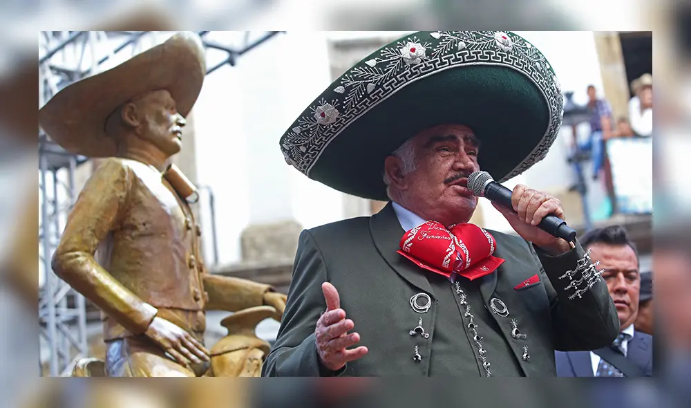 Vicente Fernández rindió tributo a José José [VIDEO]