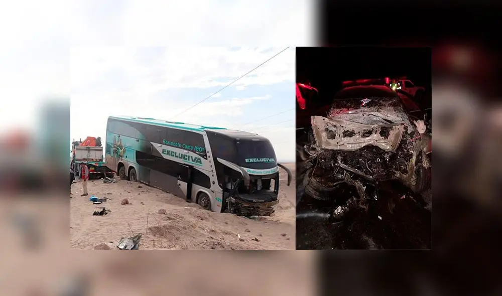 El siniestro ocurrió en el km. 953 de la Panamericana Sur, a la altura de Pampas de Santa Rita.