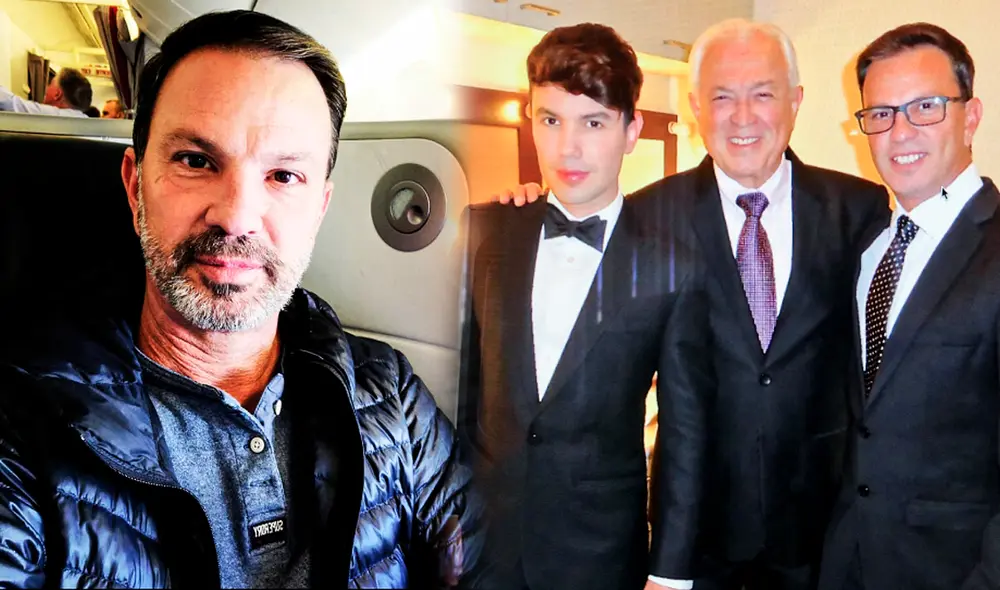 Aldo Pinasco junto a su hermano Bruno y su padre Luis Ángel 'Rulito' Pinasco. Foto: composición LR/captura de Instagram/@rulito1941/@apinasco82