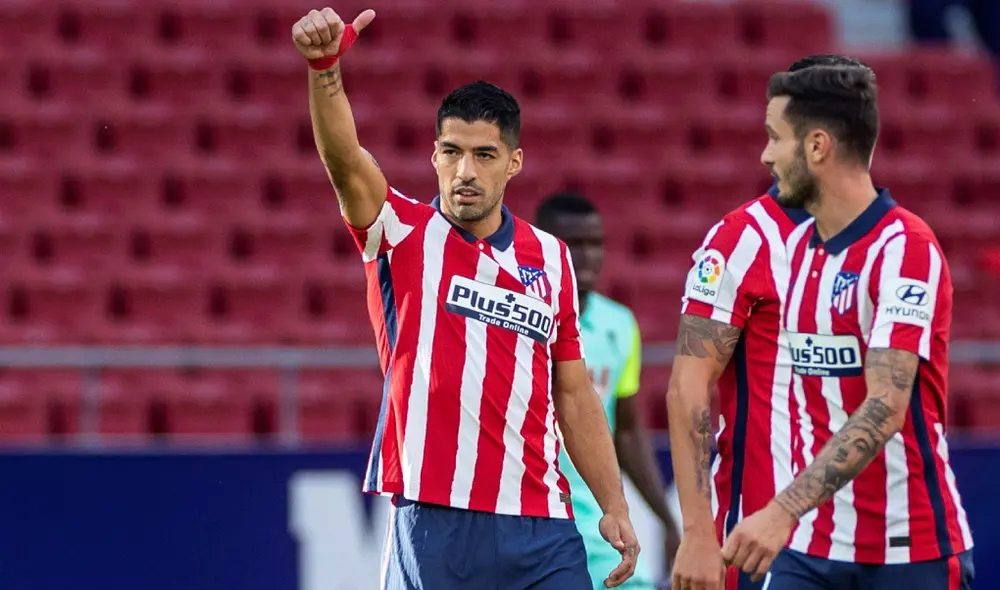 Luis Suárez marcó un doblete. Foto: AFP.