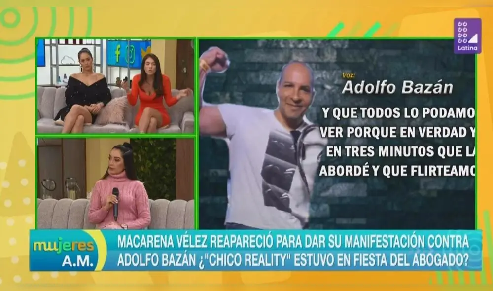 Conductora Jazmín Pinedo críticó a abogada de Macarena Vélez por defender a chicos reality