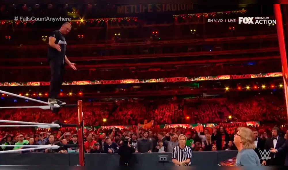 Wrestlemania 35: The Miz le dio una paliza a Shane McMahon pero perdió el combate [VIDEO]