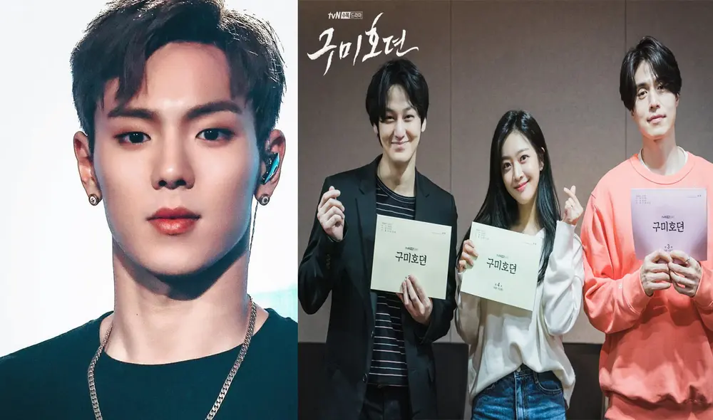 Desliza para ver más fotos de Shownu de MONSTA X y los actores de The tale of nine tailed, Lee Dong Wook y Kim Bum. Foto: Star Ship / tvN