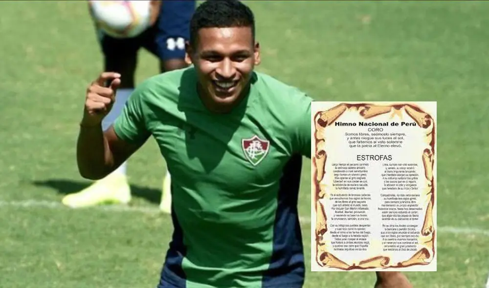 Fernando Pacheco vivió un curioso momento al presentarse ante sus compañeros. Foto: Fluminense.