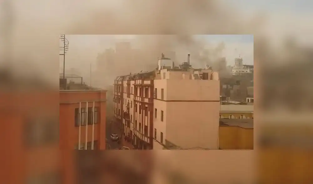 Cercado de Lima: Incendio se registra cerca a la Plaza de Armas Cercado de Lima: Incendio se registra cerca a la Plaza de Armas