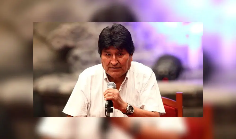 Primera conferencia de prensa de Evo Morales en México. Foto: difusión Primera conferencia de prensa de Evo Morales en México. Foto: difusión