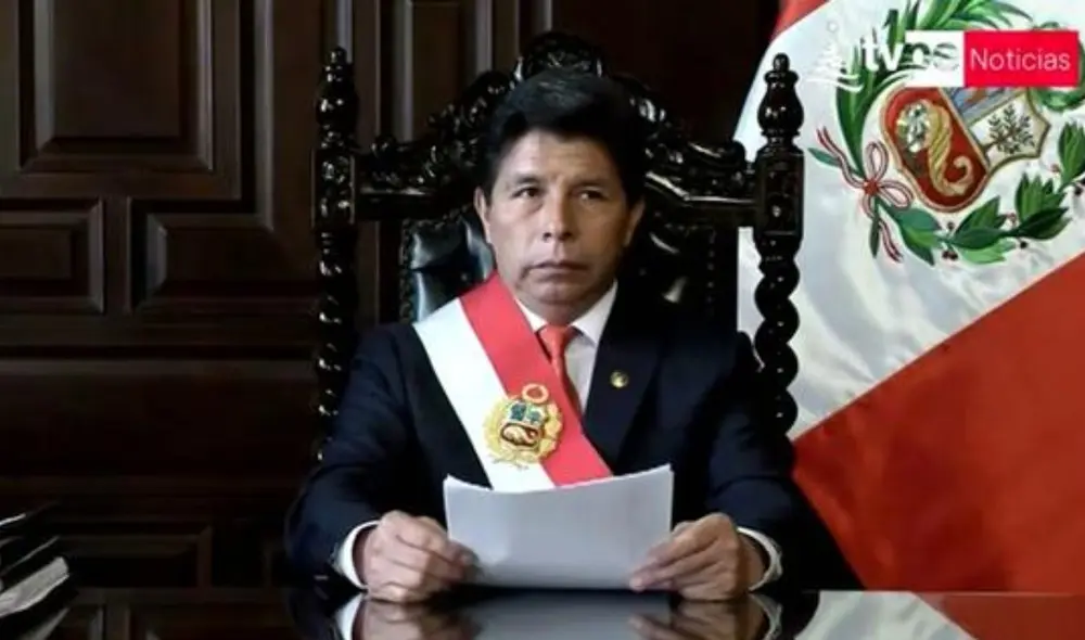 Pedro Castillo cerró el Congreso en mensaje a la nación a horas de iniciar el debate por la vacancia presidencial. Foto: Captura TV Perú