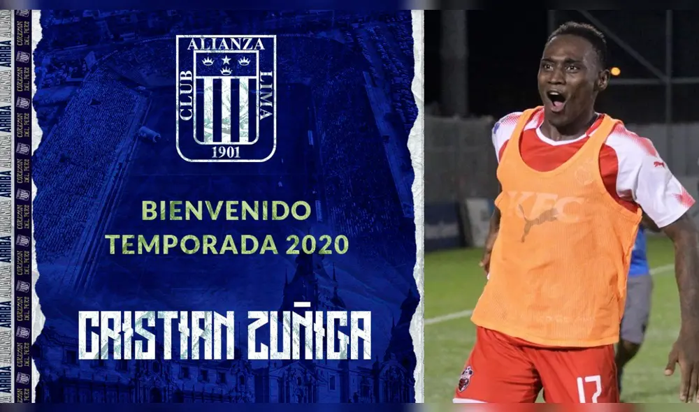 Alianza Lima: Cristian Zúñiga es nuevo delantero para la temporada 2020.