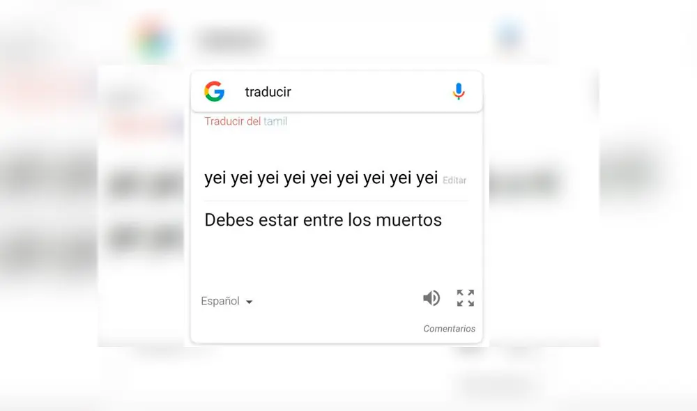 Google Translate: escribe 'yei' nueve veces en el traductor y misterioso resultado aterra a miles [VIDEO]