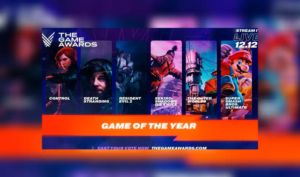 Resident Evil 2 Remake está nominado a juego del año.