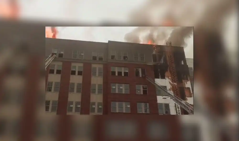 EE.UU.: Incendio afecta edificio cerca a la Universidad de Maryland