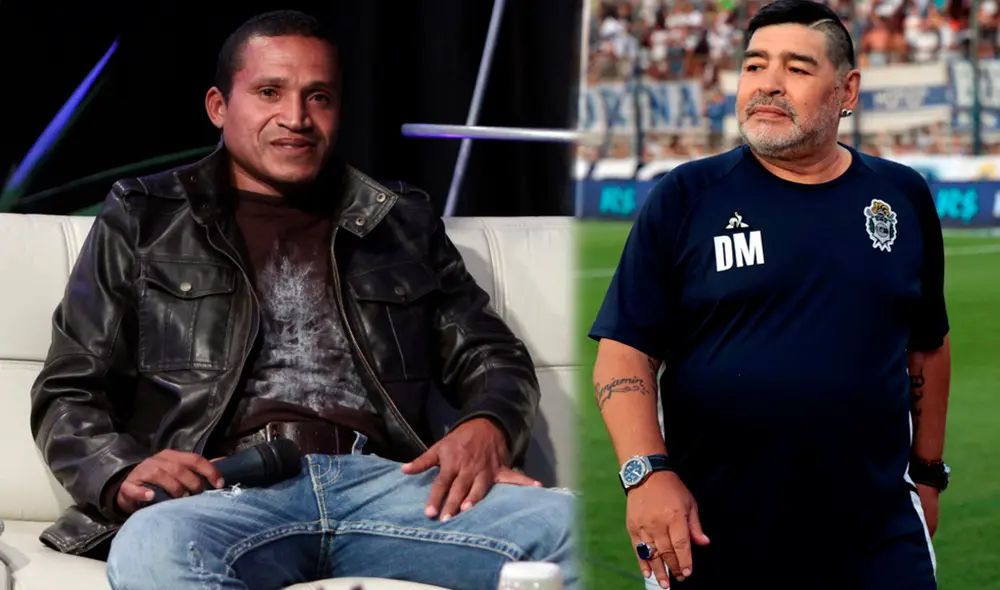 Carlos Kukin Flores y el día rechazo a Diego Armando Maradona. Foto: Composición Carlos Kukin Flores y el día rechazo a Diego Armando Maradona. Foto: Composición