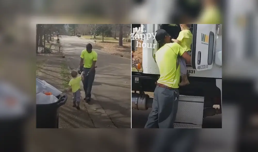 A través de Facebook se hizo viral el tierno gesto que tuvo un niño con un recogedor de basura.