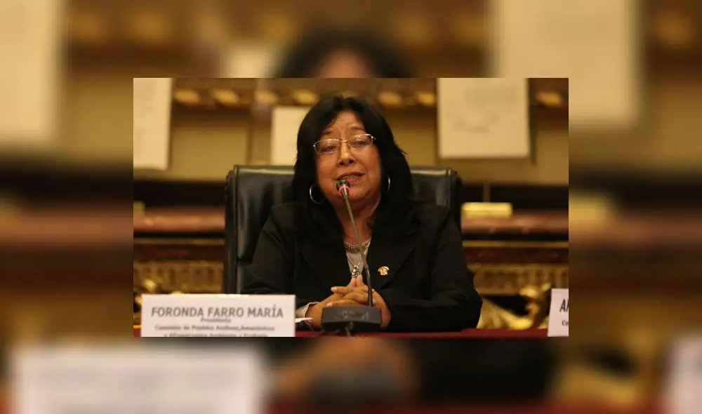 PJ cancela suspensión de 120 días contra la congresista Foronda PJ cancela suspensión de 120 días contra la congresista Foronda