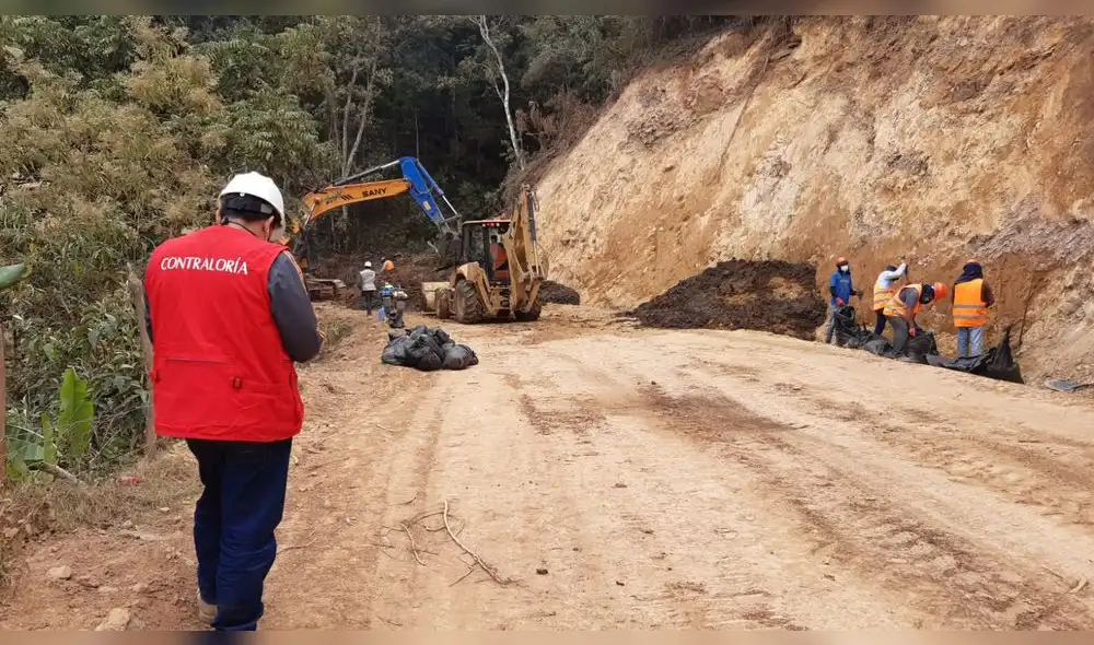 Detectan irregularidades en obra vial. Foto: Contraloría.
