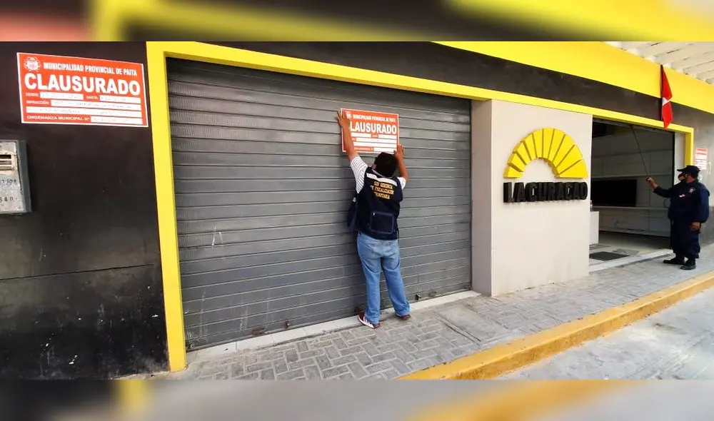 Sancionan a tiendas comercianles en Paita.