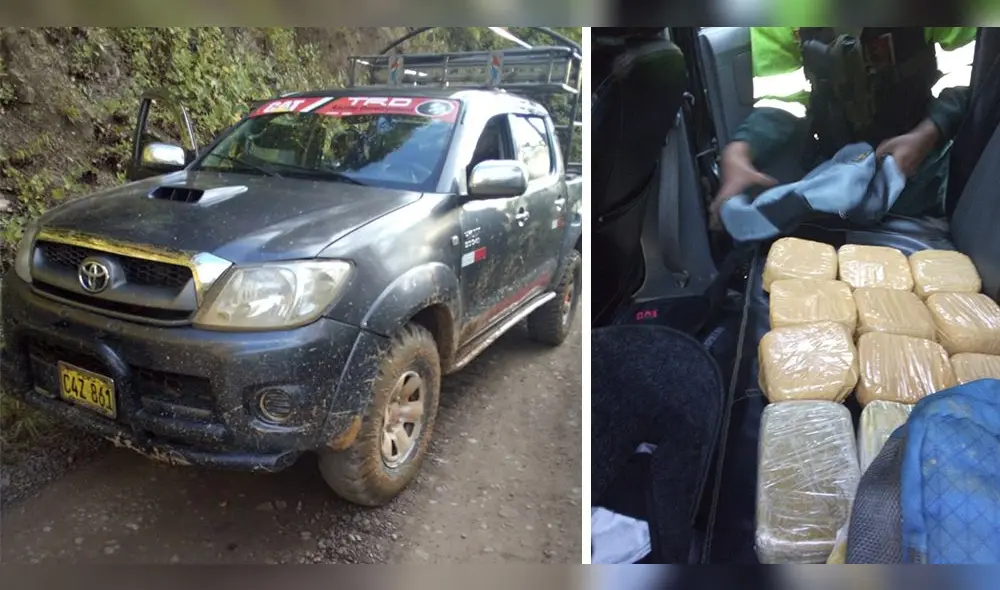 Droga fue hallada en tres mochilas, que transportaban pasajeros a bordo de una camioneta, en la vía a Sandia