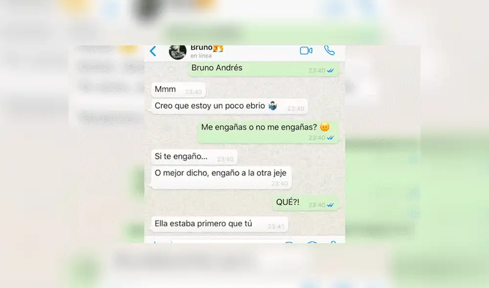 WhatsApp: Joven totalmente ebrio termina revelando oscuro secreto a su novia [FOTOS]