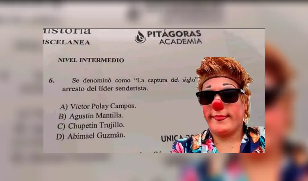 Facebook viral: academia peruana habría incluido a ‘Chupetín Trujillo’ en pregunta de historia Facebook viral: academia peruana habría incluido a ‘Chupetín Trujillo’ en pregunta de historia