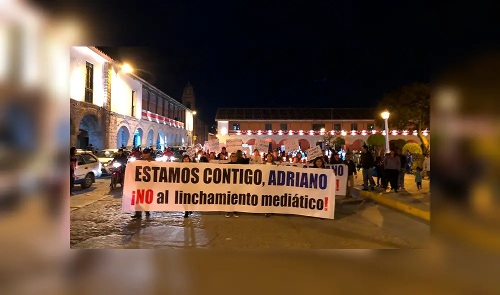 Arlette Contreras: ayacuchanos salen en protesta a favor de Adriano Pozo.