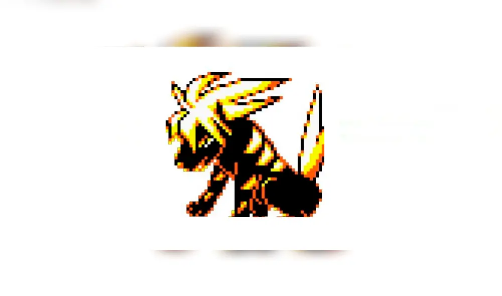 Sprite de Raikou en la beta de Pokémon Gold and Silver's de 1997.