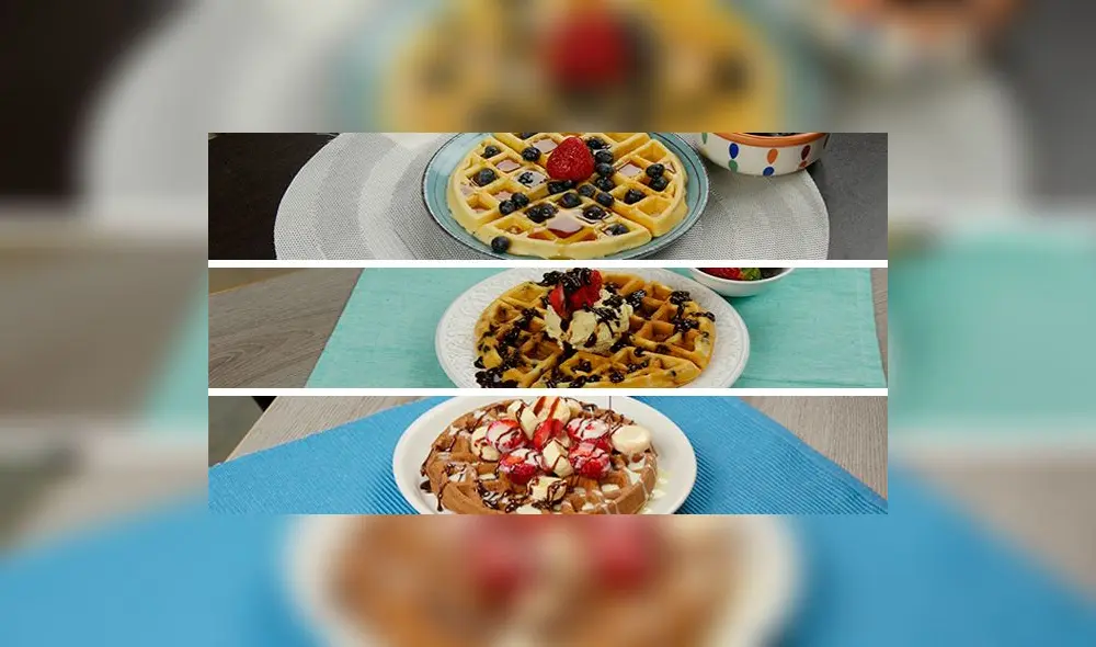 Cómo hacer waffles: vainilla, chocolate y chocochips