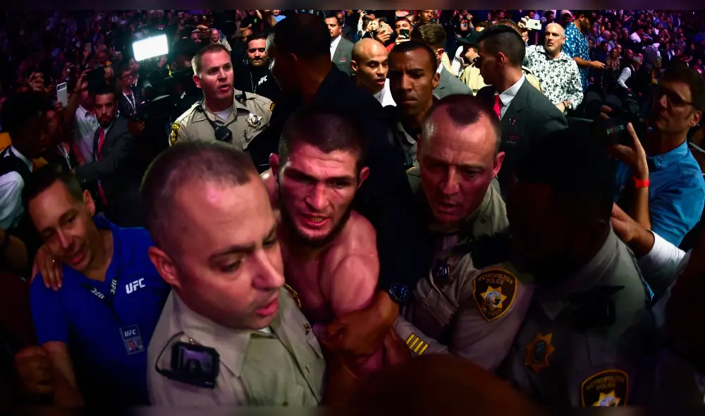 McGregor vs Khabib: Las impactantes imágenes que dejó la pelea de la UFC