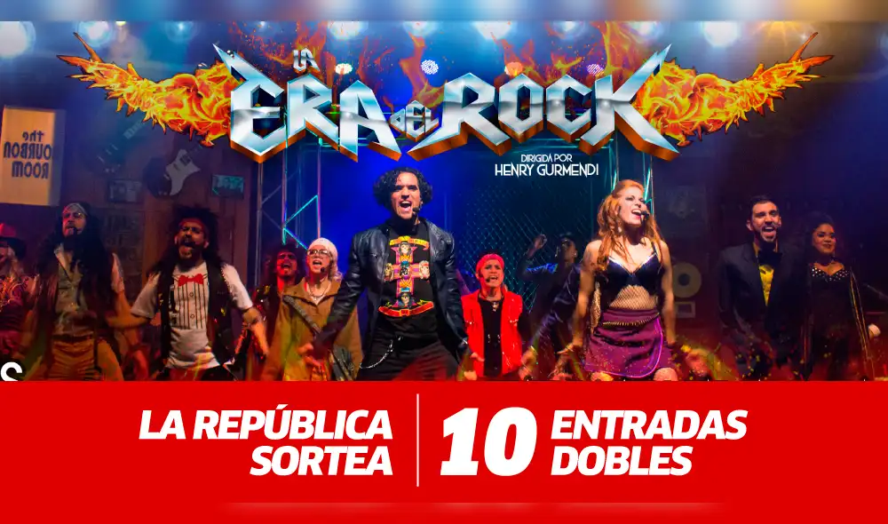 LISTA DE GANADORES: La República sortea 10 entradas dobles para ir al teatro a ver "La era del rock" LISTA DE GANADORES: La República sortea 10 entradas dobles para ir al teatro a ver "La era del rock"