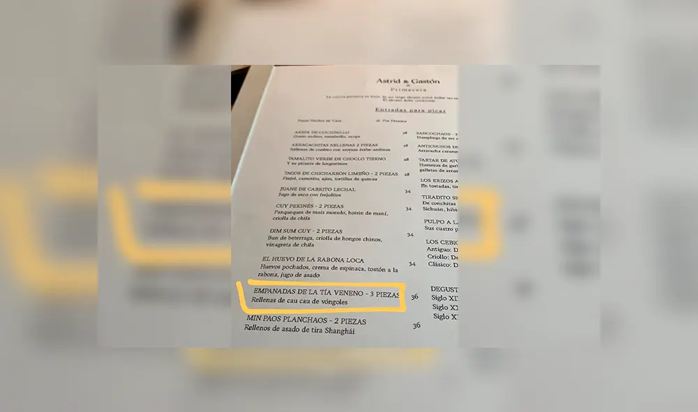 Facebook viral: exclusivo restaurante vende empanadas de la 'tía veneno' y su precio sorprende a todos [FOTOS]