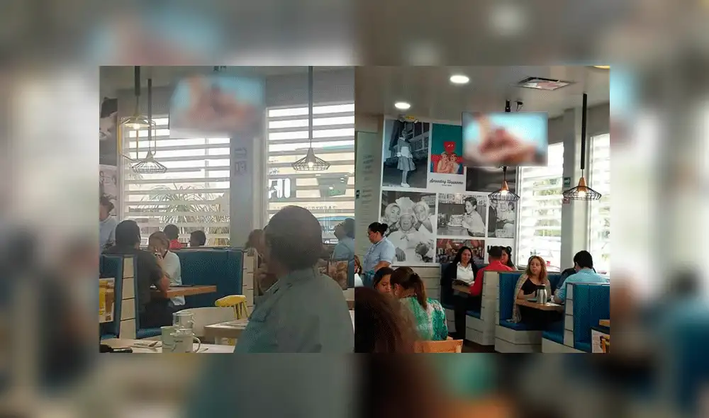 Vía Twitter: Pasan película porno en restaurante de México a plena luz del día [FOTOS]