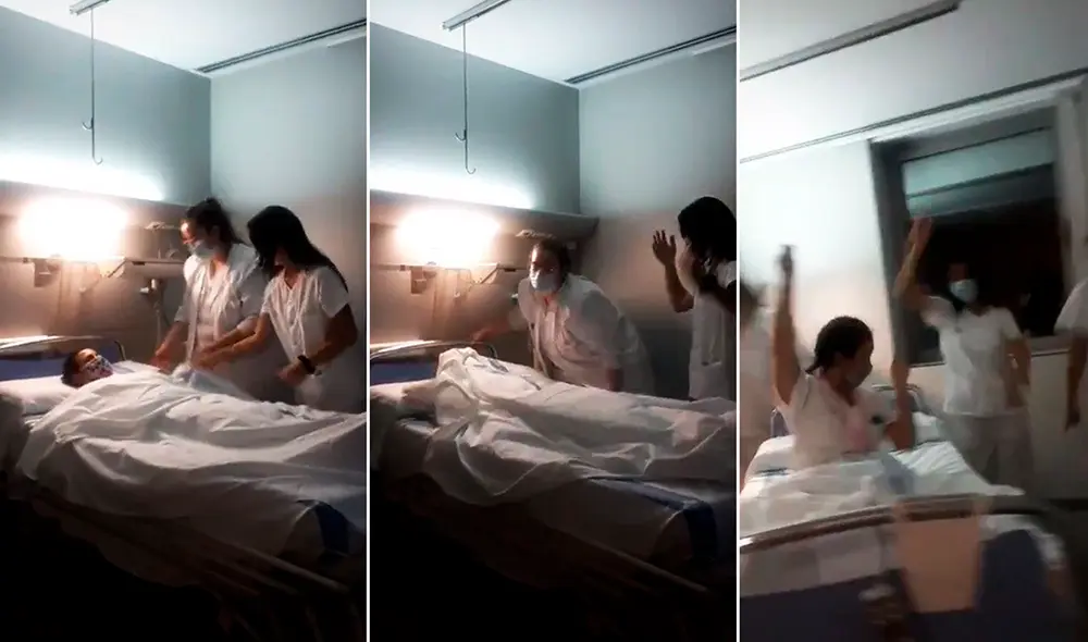 La dirección del hospital considera "inapropiado" hacer este tipo de videos con el uniforme de trabajo dentro de las instalaciones. Foto: Captura de TikTok