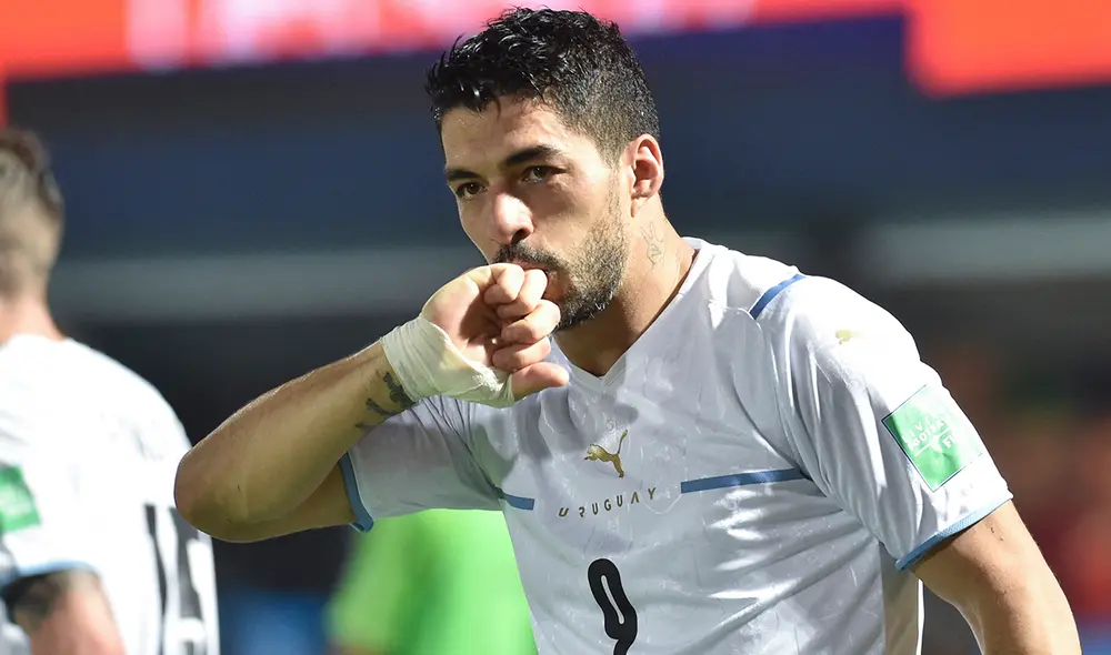 Uruguay ganó de visita a Paraguay con gol de Luis Suárez en las Eliminatorias Qatar 2022. Foto: AFP