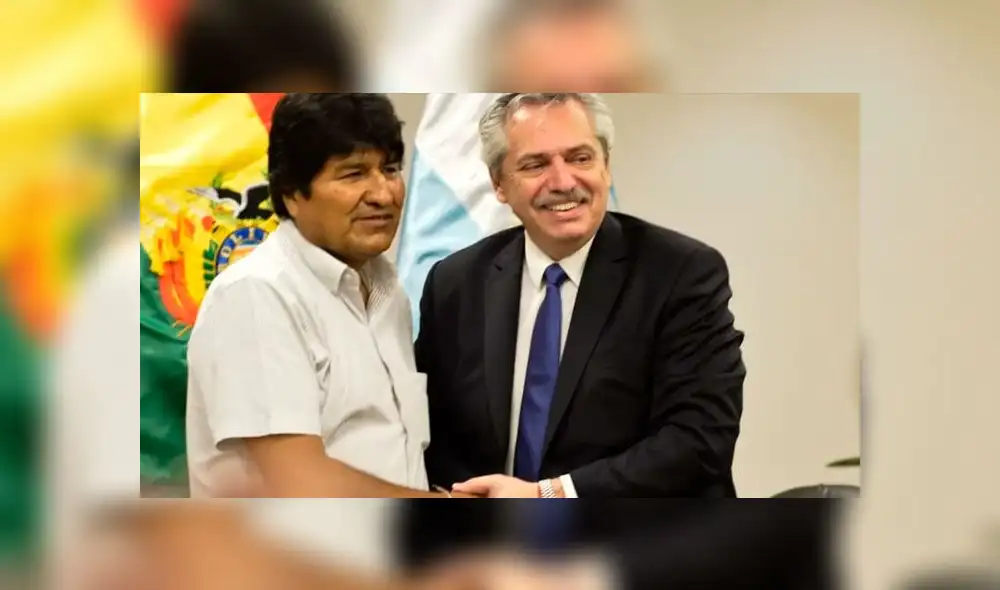 Evo Morales y el actual presidente de Argentina, Alberto Fernández. Foto: difusión Evo Morales y el actual presidente de Argentina, Alberto Fernández. Foto: difusión