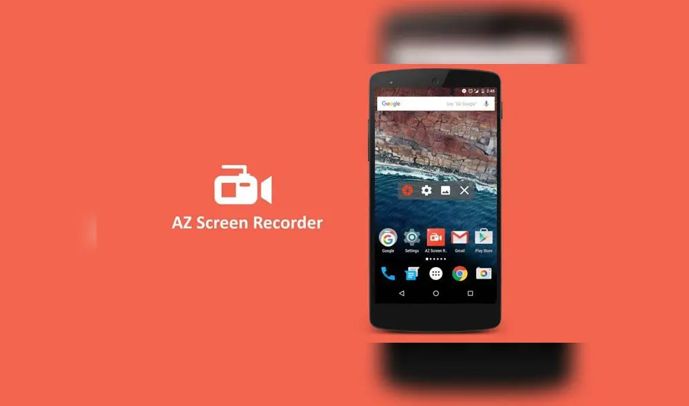 AZ Video Recorder es una app para grabar pantalla del smartphone.