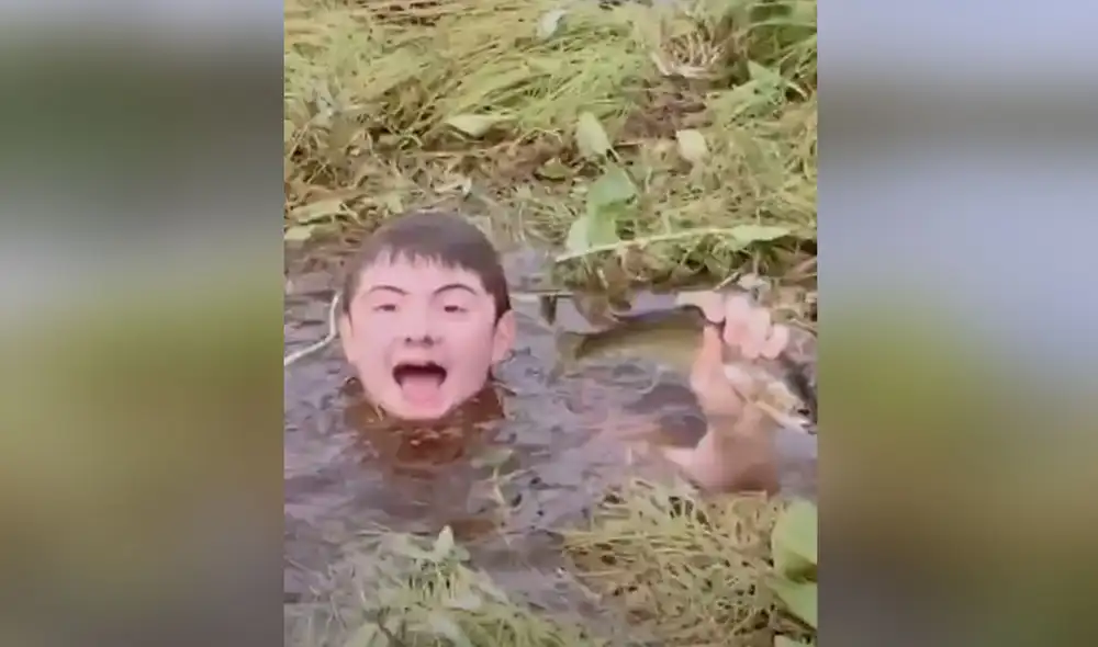 El joven dejó boquiabierto a su amigo, quien estaba grabando todo el momento. Foto: YouTube