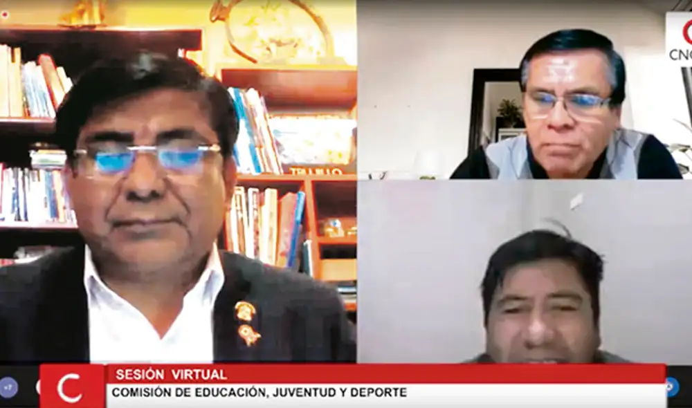 Sesión. Congresista Ramos (UPP) dijo que seguirán escuchando a universidades denegadas. Sesión. Congresista Ramos (UPP) dijo que seguirán escuchando a universidades denegadas.