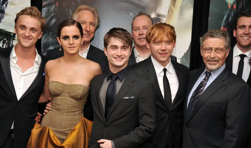 Elenco principal de la saga de Harry Potter. | Foto: Agencia AFP