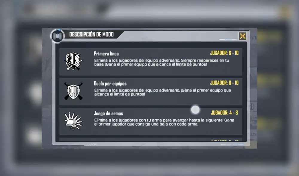 Modos de juego de Call of Duty Mobile (además del Battle Royale)