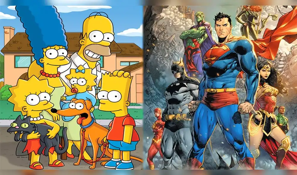 The simpsons en el mundo de las viñetas. Crédito: composición. The simpsons en el mundo de las viñetas. Crédito: composición.