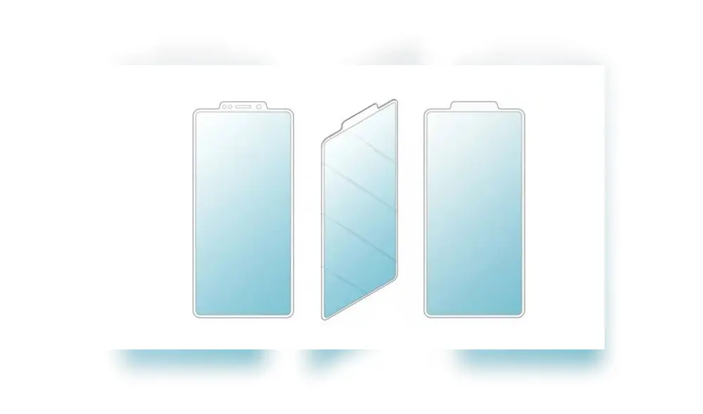Se trata de un notch invertido que es una patente que acaba de registrar Samsung. Se trata de un notch invertido que es una patente que acaba de registrar Samsung.