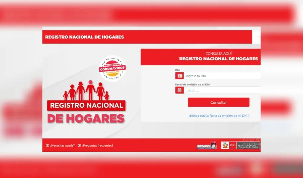 Registro Nacional de Hogares Registro Nacional de Hogares