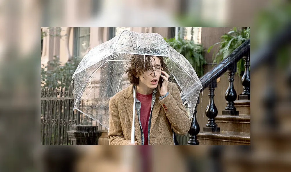 Rol. Timothée Chalamet encarna a un estudiante enamorado en comedia romántica.