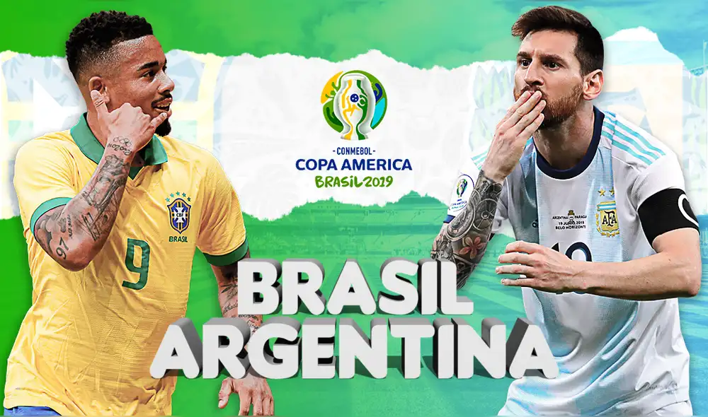 Brasil vs. Argentina se enfrentan en la semifinal de la Copa América 2019. Brasil vs. Argentina se enfrentan en la semifinal de la Copa América 2019.