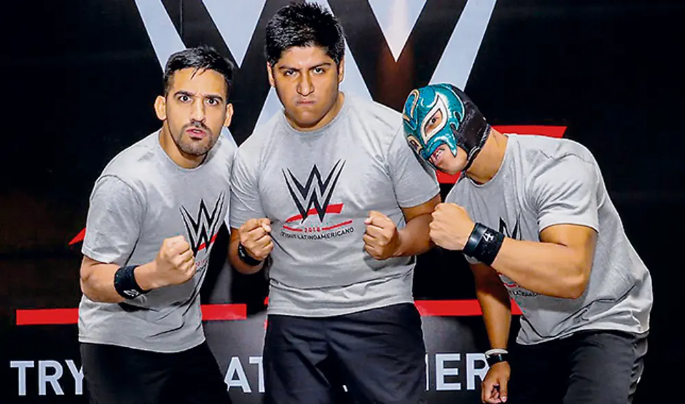 Casting. Axl, Mansilla y Reptil durante un tryout de WWE.